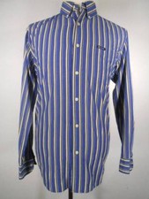 Beautiful Men's Large Ralph Lauren Chaps Easy Care Blue Striped LS Button Shirt