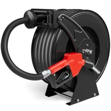 Fuel Hose Reel Retractable 3/4" x 50' Explosion-Proof 300PSI Construction Reel