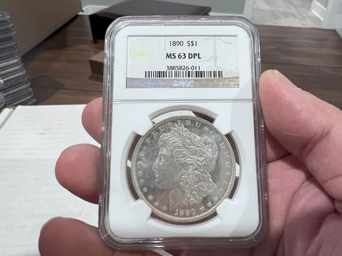 1890-P NGC MS63DPL Morgan Silver Dollar DPL Deep Proof Like (DJJ) Rare DPL Find