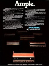 HIFIB4 ADVERT 11X8" TANBERG TR2075 TUNER/AMPS
