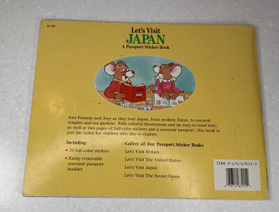 Book Cultural Let's Visit Japan A Passport Sticker Book Davis