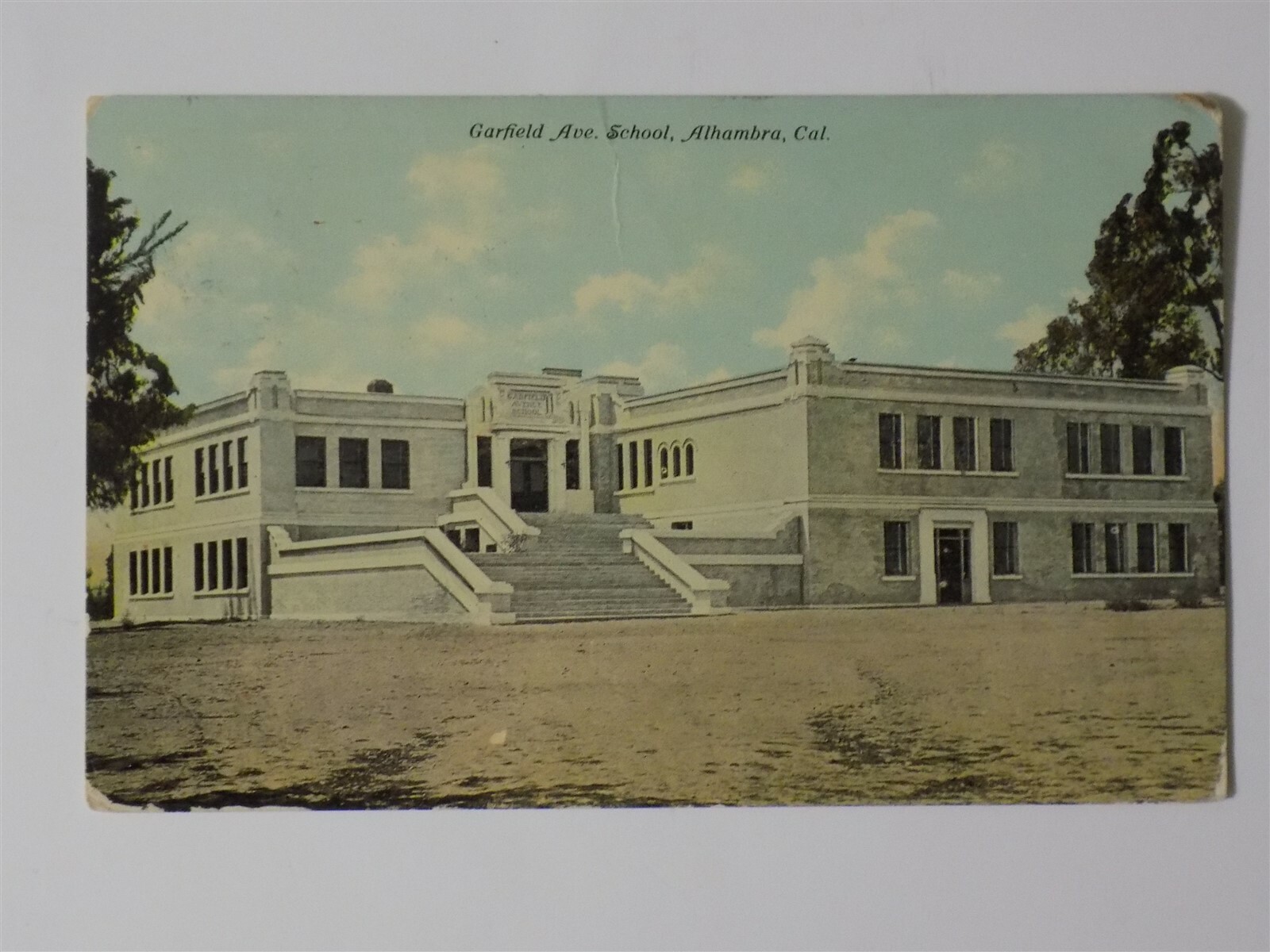 Alhambra, California CA Garfield Avenue School 1912 L693 eBay
