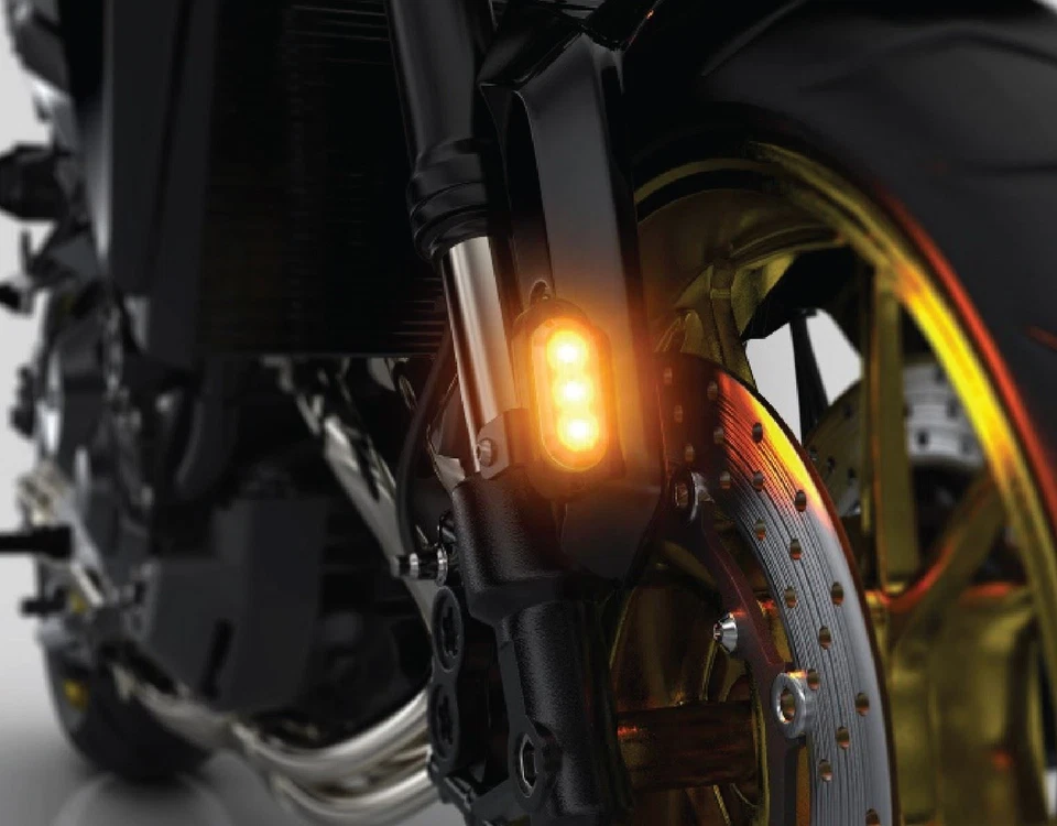 Комплект для крепления переднего крыла сигнальные капсулы Denali T3 черные BMW G450X 2008 - 2013 - Изображение 3 из 3