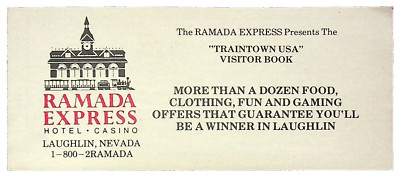Vtg Ramada Express Hotel Casino Visitor Book - Laughlin, NV Casino bonus fun