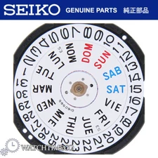 Genuine Seiko 7N43 Watch Movement 3 Hands and Date/Day at 3