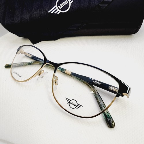 Mini Cooper 761005 Ladies Frame 40/TEA 52-15-135 Stainless Steel Teal Gold - Picture 3 of 23