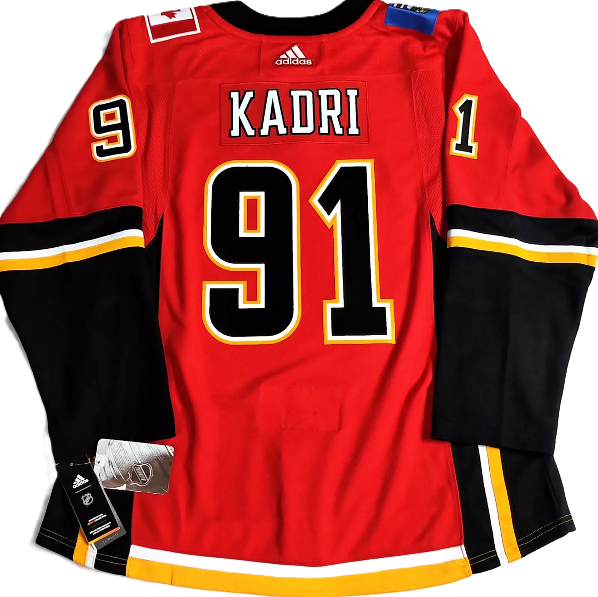 PRO-46-50-52-54-60 NAZEM KADRI CALGARY FLAMES ADIDAS LICENSED