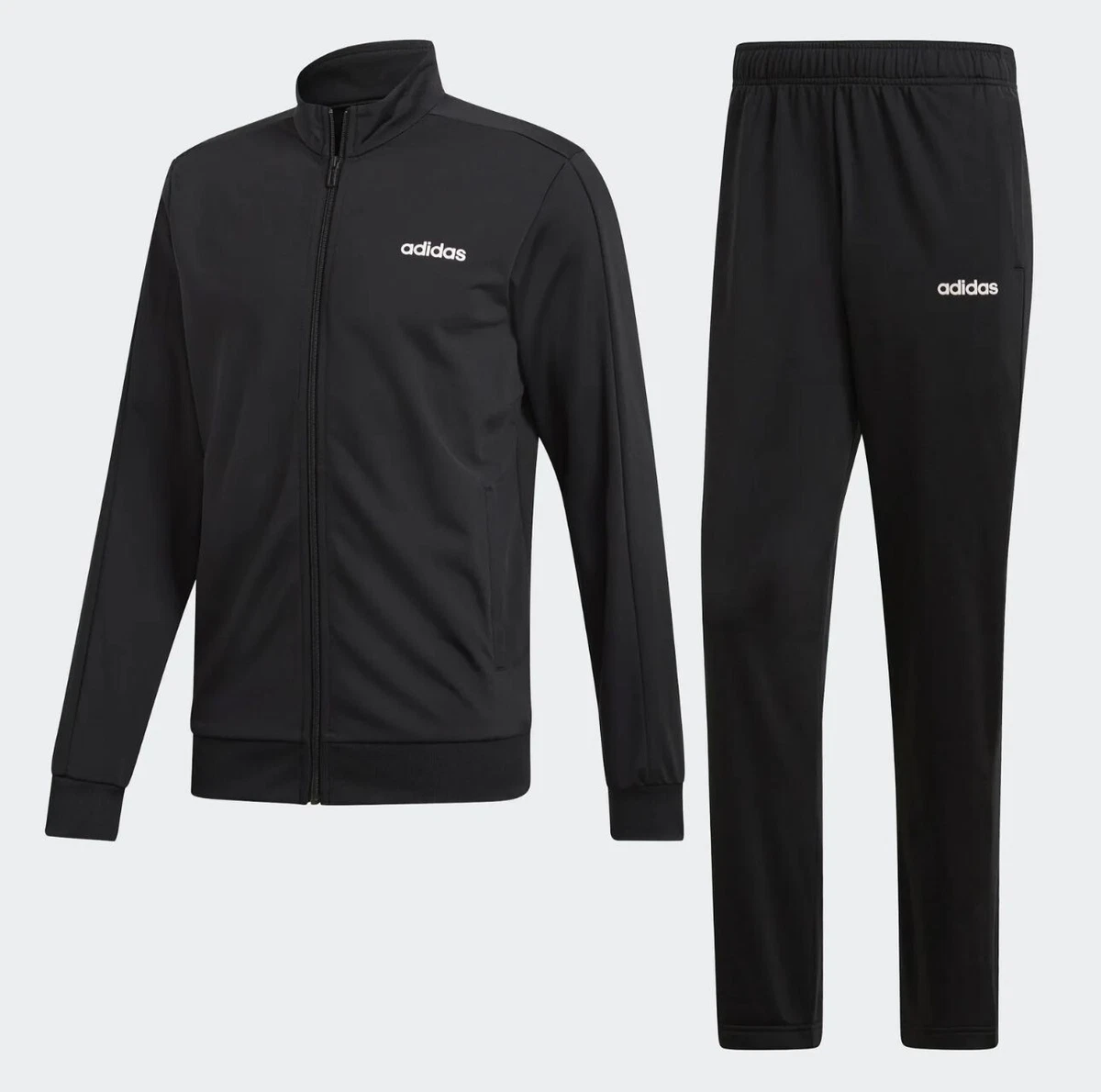 Adidas solid men's track best sale suit