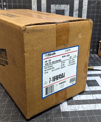 ECT3072 AO Smith, CJM3111 Baldor, H515 Century ¾ HP 208-230/460 3450 RPM 56J
