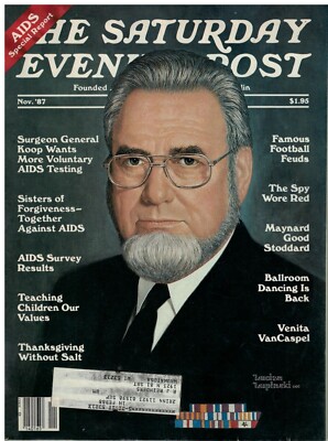Nov 1987 issue The Saturday Evening Post C. Everett Koop Cover