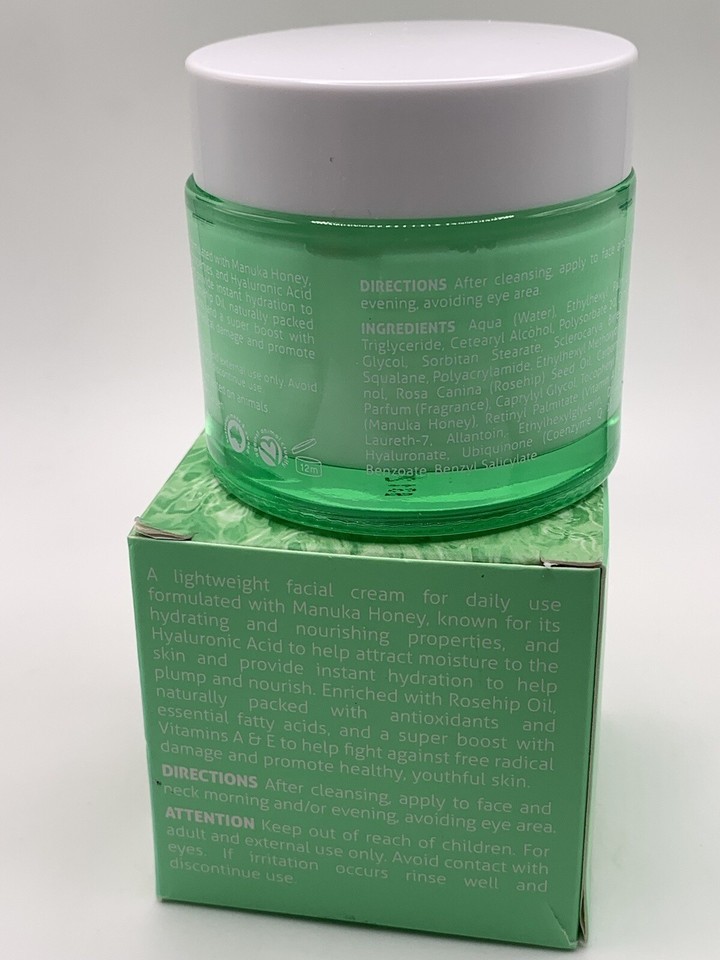 om SHE Aromatherapy Manuka Honey & Hyaluronic Acid Daily Facial Cream eBay