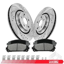 Front Disc Rotors and Brake Pads for Toyota Highlander Sienna Lexus NX300 RX350