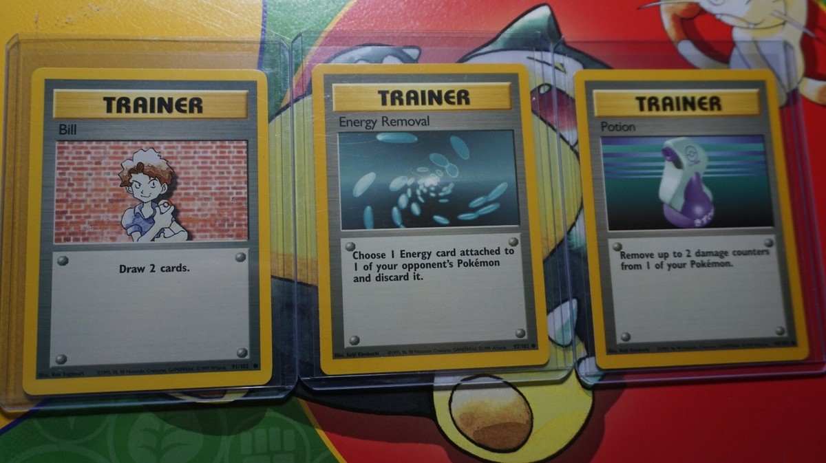 Lot of 11 Pokemon Pokedex Trainer Card 87/102 RARE with 10 other Trainers  Mint