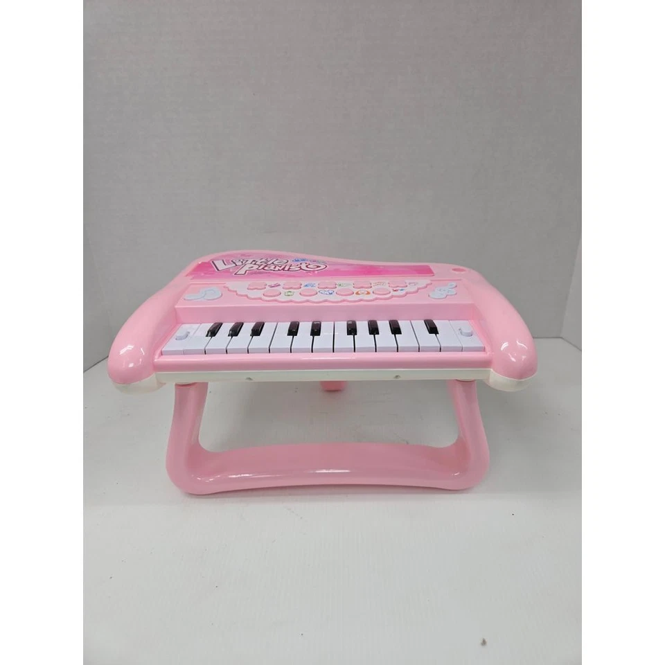 Pink Mini Electronic Piano Keyboard Musical Toy with Stand for Learning Music - Image 2 of 4