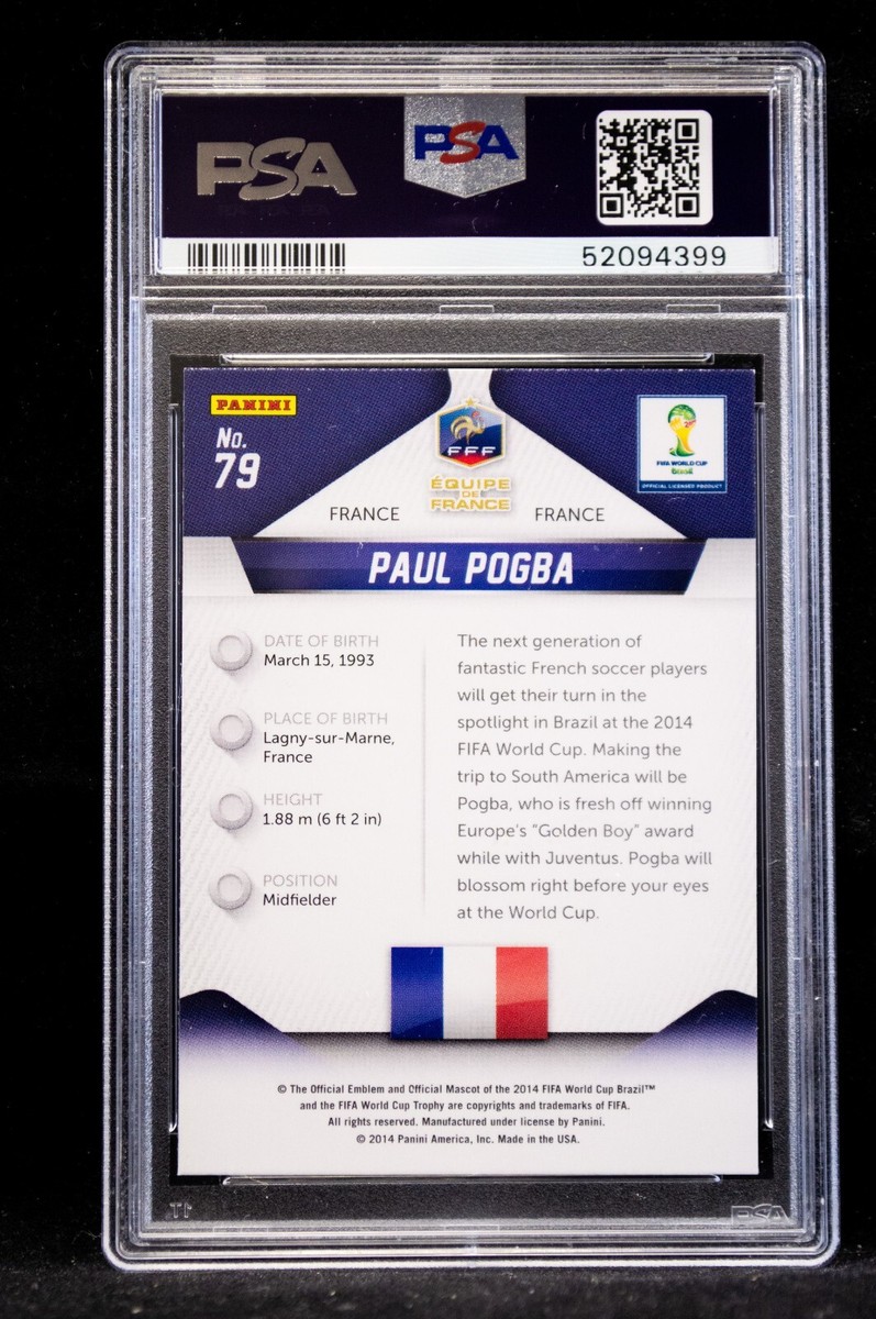 2014 Panini Prizm World Cup Paul Pogba #79 PSA 9 France | eBay