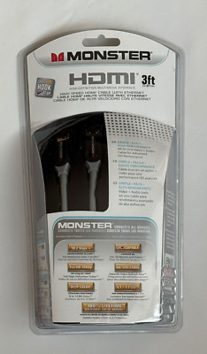 Monster High Speed HDMI Cable 3 ft. 140633-00