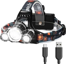 Headlamp Rechargeable,Usb-C Head Lamp Flashlight High Lumen,Super Bright Head La