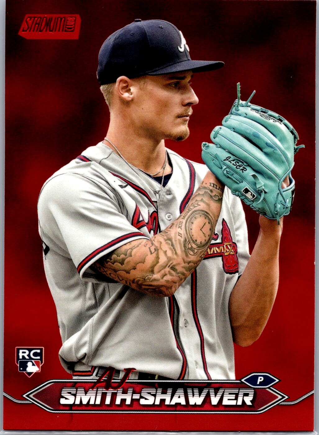 2024 Stadium Club #55 AJ Smith-Shawver Red Foil