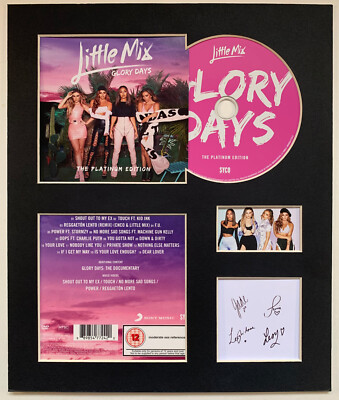 LITTLE MIX - Signed Autographed - GLORY DAYS P.E. - Album Display