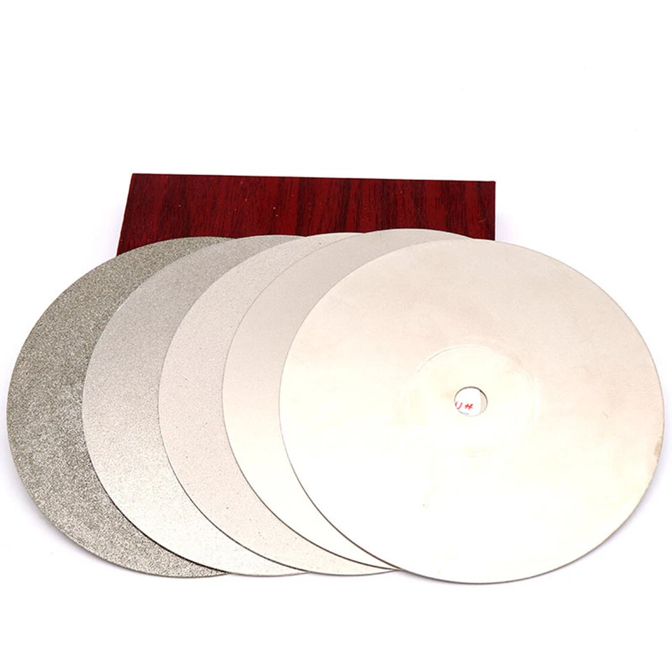 6" 150mm Diamond Coated Flat Lap Wheel 60 - 3000 Grit Polishing Grinding Discs - Image 3 of 4