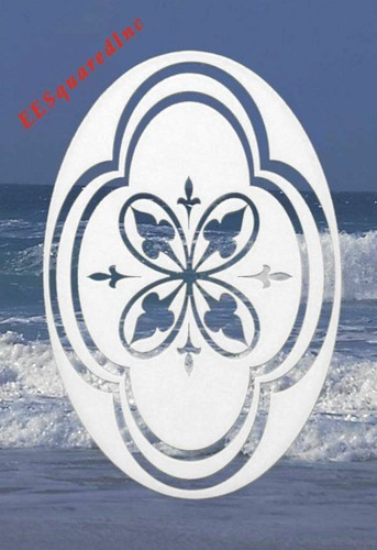 Calcomanía decorativa ovalada con ventana adhesiva estática 4x6 pulgadas para puertas y espejos de vidrio - Imagen 3 de 6