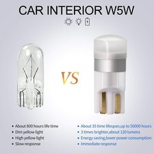 2 Luci Posizione T10 W5W 12-24V Led  OSRAM Lampada no Polarità Tuning 6500K 2SMD