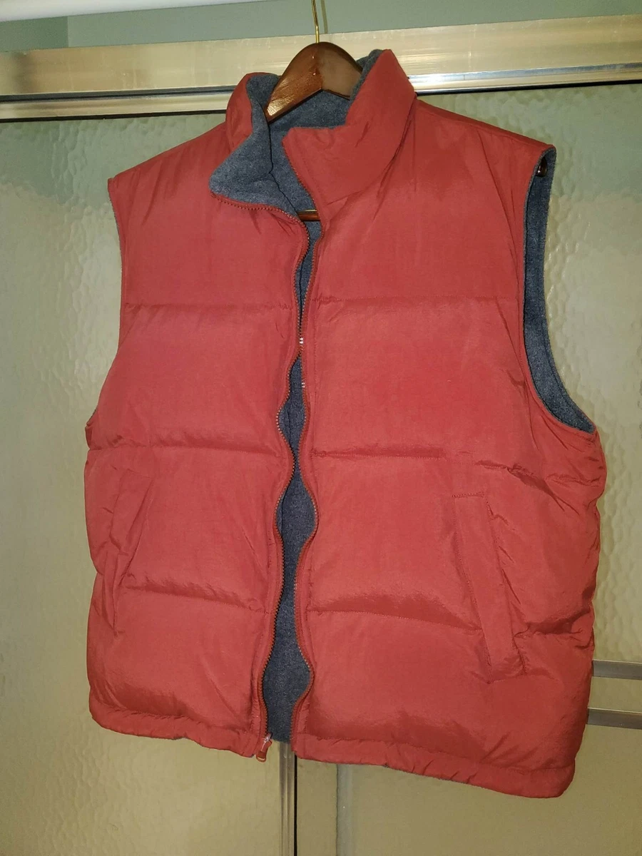 Burnt orange top puffer vest