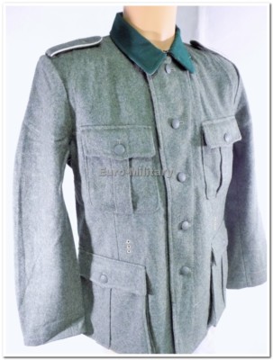 WW2 German Army M36 Grey Type Wool Jacket - Well Made Repro - WWII