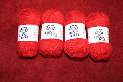 Frog Tree Yarn 100% Alpaca Wool Color 23 Sport Weight Lot of 4
