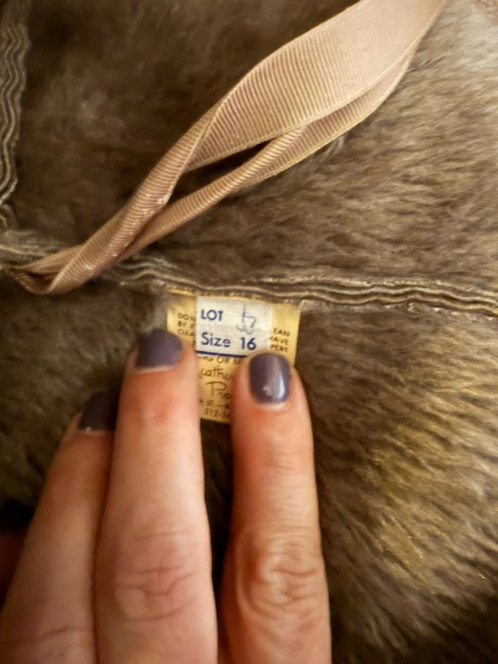 Abrigo Chaqueta Vintage Gamuza A&F Originales Nueva York Largo Completo Mujer Talla 16 Foto 4 de 4