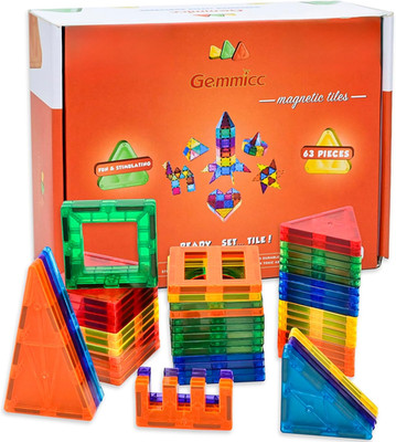 Magnetic Tiles Building Blocks, Magnet Toys for Kids, STEM Approved Educational