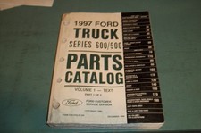 1997 Ford Truck Series 600900 Parts Catalog Vol 1 -part 1 Text Fc 7753-97-hd 1997 Ford Truck Series 600900 Parts Catalog Vol 1 -part 1 Text Fc 7753-97-hd