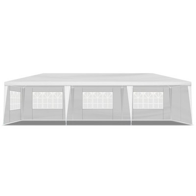 10x30ft Outdoor Party Tent Waterproof Canopy 8 Sidewalls White Gazebo