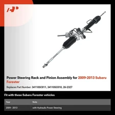 Power Steering Rack Pinion Assembly & Outer Tie rod for 09-13 Subaru Forester