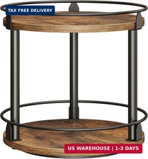 Lazy Susan Organizer, Rotating Spice Rack, 2 Tier Spice Turntable Organizer, Ind