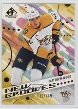 2025-26 Upper Deck SP Game Used New Grooves Gold /149 Matthew Wood #NG-3 zp8