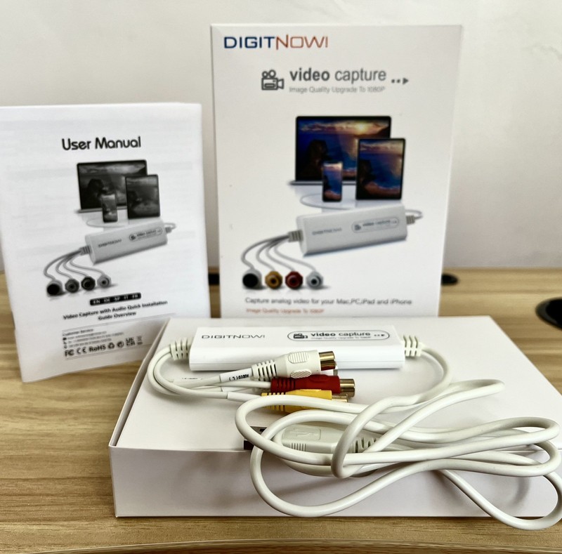 USB 2.0 Video Capture Card- Pro+ Version VHS to Digital Converter 1080P 30Hz