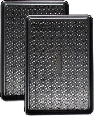 Large Baking Sheet Set 2 Pack Half Sheet Pan 17.7x12.2 Inch 0.8mm Heavy Duty