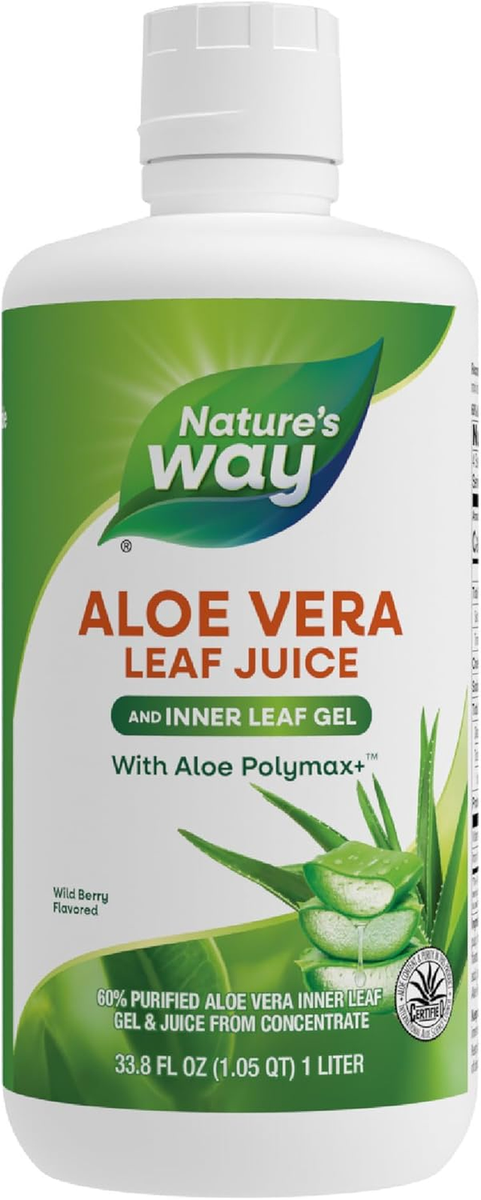 Aloe Vera Leaf Juice and Inner Leaf Gel, with Aloe Polymax+, Certified for  Aloe | eBay
