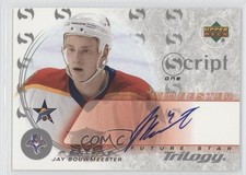 2003-04 Upper Deck Trilogy Script Jay Bouwmeester #S1-JB Auto m5x