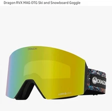 Dragon RVX Mag OTG Ski Goggles Bryan Iguchi  NWT