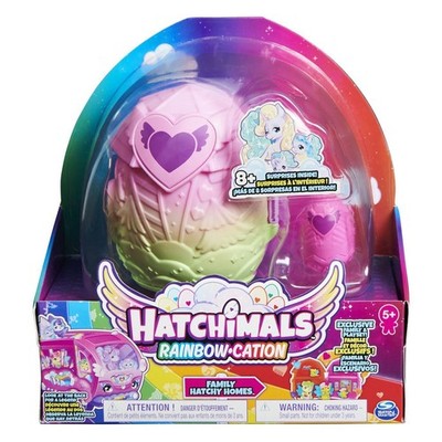 Hatchimals CollEGGtibles Rainbow-cation Family   Hatchy Home Spielset mit 3 Figu