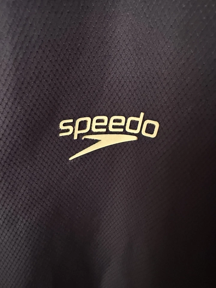 Speedo Parka Swimming Jacket Mens Size-Small* Full Zip Fleece Lined Hooded Long - Image 4 of 4