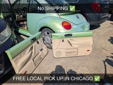 03-10 Volkswagen Beetle Driverpassenger Door Panels Oem Tan 
