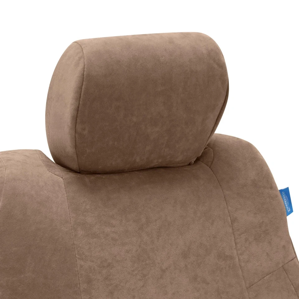For GMC Yukon 95-99 Coverking Suede 1st Row Beige Custom Seat Covers Foto 2 de 4