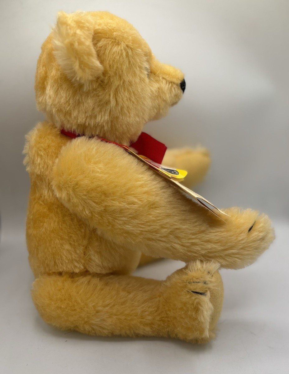 Steiff 1909 Replica Gold Teddy Bear, #0165/38, 14” Circa 1983 W