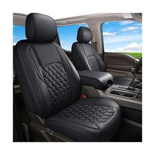Huidasource Tacoma Seat Covers Full Set, Leather Pickup Truck Seat Cushion Co...