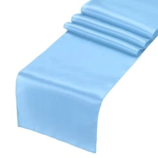 6 Pcs Gold Satin Table Runner 12" x 108" Romantic Silk Table Runner -42