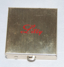 Vtg Eli Lilly Promotional Metal Pill Box 1.5 ...