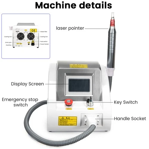 Pico ND YAG Laser Machine For Tattoo Removal Skin Whitening And Rejuvenation image 12
